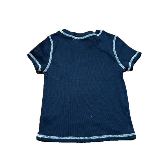 Art Class Girls Moon Phases Ribbed Graphic Tee Black Size S 6/6X Short Sleeve - Picture 4 of 4